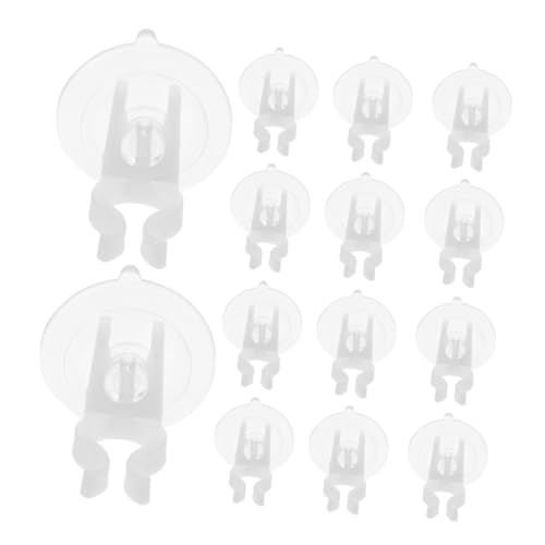 Alipis 15 Stück Teiliges Transparente PVC Saugnapfhalter für LED Kerzenlichter Einfache Montage ohne Werkzeug Geeignet für Wohnmobil LED Elektronische Kerzen und Lange Stabkerzen Stabiler von Alipis