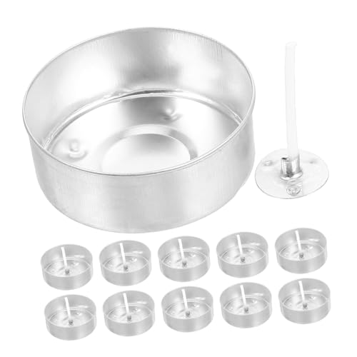 Alipis 150 Sätze Aluminium Teelichthalter Leere Teelichtdosen mit Dochten für Diy Kerzenherstellung Runde Kerzenschalen für Hochzeitsdekoration und Bastelprojekte Alipis 150 Sätze Aluminium Teelichthalter Leere Teelichtdosen mit Dochten für Diy Kerzenherstellung Runde Kerzenschalen für Hochzeitsdekoration und Bastelprojekte von Alipis