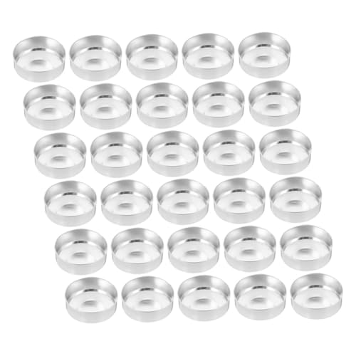 Alipis 150pcs Kerzenherstellung Gläser Dekorative Gläser Teerlichter Kerzenhalter Kerzenbehälter Metall Können Hitzebeständige Kerzengläser von Alipis
