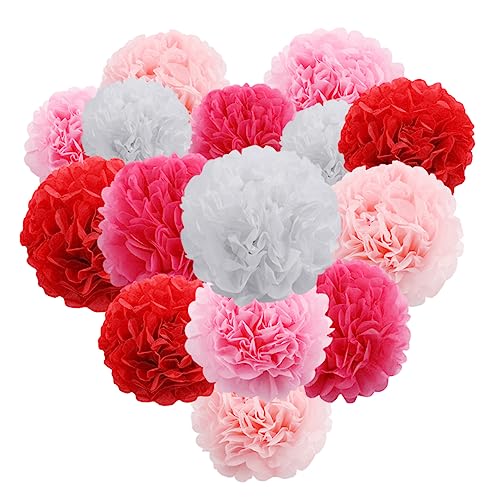 Alipis 15 Stück Papierblumenkugeln Kombination Aus Papierblumen Papierblumen Zum Aufhängen Papierblumen Zum Aufhängen Papierblumendekor Handarbeit Papierblumen Party-Papierblumen von Alipis