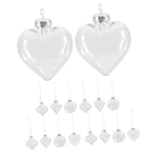 Alipis 16 Stück Teiliges Transparente Kunststoff Hohlkugeln Weihnachtsbaum Deko zum Befüllen Leichte DIY Baumschmuckanhänger Eleganter Christbaumschmuck für Fenster und Festtagsdekoration Alipis 16 Stück Teiliges Transparente Kunststoff Hohlkugeln Weihnachtsbaum Deko zum Befüllen Leichte DIY Baumschmuckanhänger Eleganter Christbaumschmuck für Fenster und Festtagsdekoration von Alipis