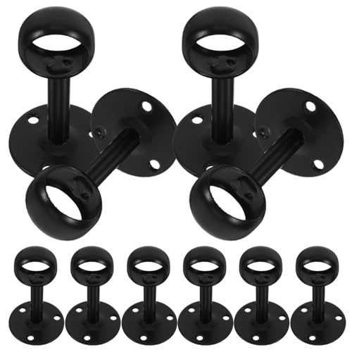Alipis 16er Set Matte Kleiderstangen Halterungen 25mm Wandmontage Edelstahl Flanschträger Für Garderobe Und Kleiderschrank Robuste Unterstützung Für Ihre Kleidung Und Organisation von Alipis