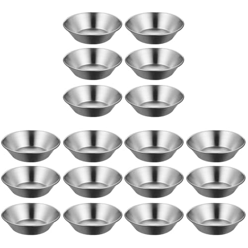 Alipis 18 Stk Eierkuchenform Aus Edelstahl Keksdosen Ofenblech Obstkuchen-kekse Eierablage Mini-cupcake-former-tassen Eierformen Eierkuchen-backblech Haushalt Rostfreier Stahl Pala von Alipis