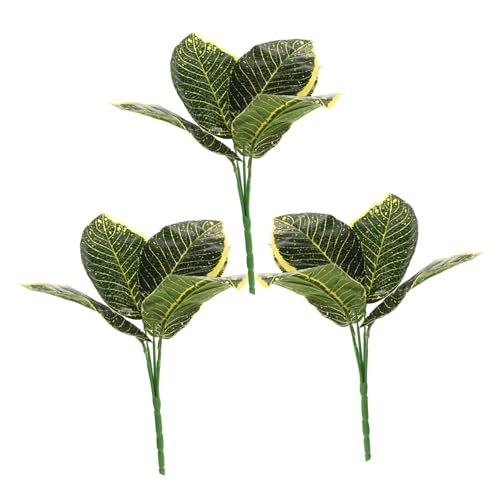 Alipis 18 Stk fünf künstliche Pflanzen kunstpflanze künstliche blätter künstliche grüne Pflanze Weingirlande Dekor Anlage simulierte grüne Pflanze künstlicher Bonsai Blatt grüne Pflanzen von Alipis