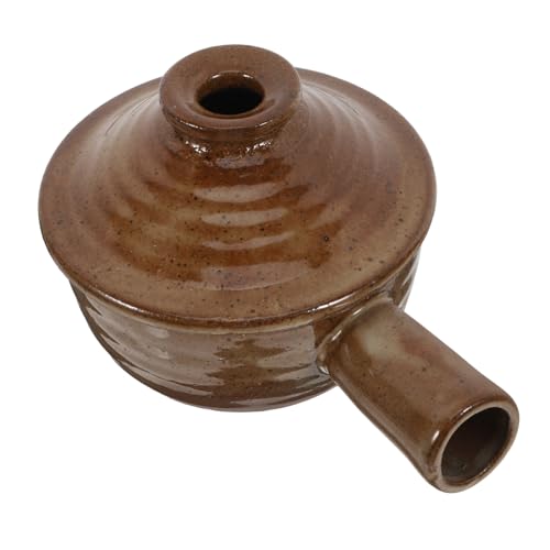 Alipis 1Pc Kasserolle Kochgeschirr Auflaufform Aufläufe Induktion Tontopf Kochtöpfe Schmortopf Auflauf Schmorpfanne Große Auflaufform Auflauftopf Chinesisches Braunes Steingut von Alipis