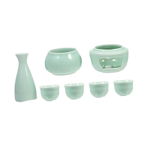 Alipis Keramik Sake Servierset Mit Bechern Und Stövchen Japanischer Sake-Becher Aus Keramik Sake-zubehör Für Heimgebrauch Und Besondere Anlässe Alipis Keramik Sake Servierset Mit Bechern Und Stövchen Japanischer Sake-Becher Aus Keramik Sake-zubehör Für Heimgebrauch Und Besondere Anlässe von Alipis