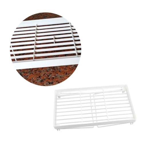 Alipis 1Stk Vorratsregale für Speisekammern Schrank Organizer und Speisekammer-Organizer Lagerregal Gewürze Gewürzregal Küchenregal Schreibtisch Veranstalter Lebensmittel Weiß von Alipis