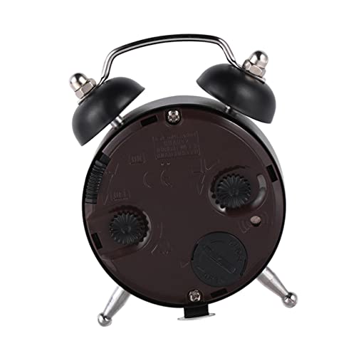 Alipis 1stück Pattern Mini Wecker Mit Schlummerfunktion Desktop Alarm Uhr Für Schlafzimmer Und Büro Kompakte Zeitansage Schwarz Für Home Und Dorm von Alipis