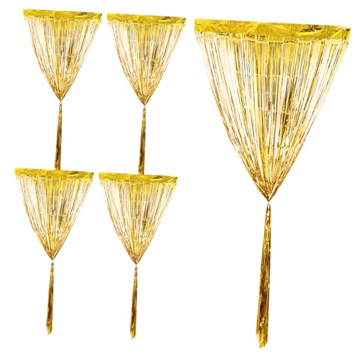 Alipis 2 STÜCK Metallic Tinsel Vorhänge Glitzernde Deko für Geburtstag Party Hintergrund und Farben für Feiern Hochzeiten und Besondere Anlässe von Alipis