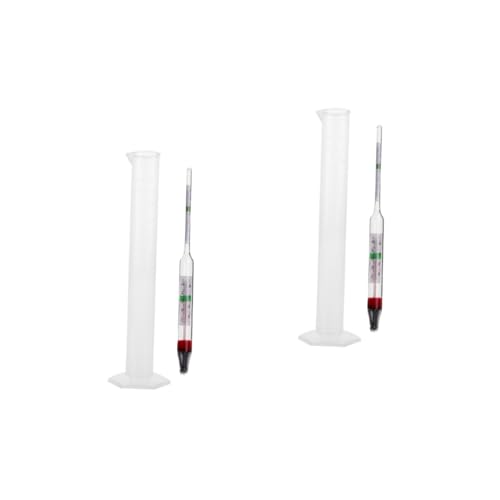 Alipis 2 Sätze Salzgehaltsmesser -Set Meter Aquariensalz Pools prüfen Aquarium Wassertest pool wasser tester Wassertemperaturmesser Werkzeug zum Testen von Meerwasser Salztester Glas von Alipis