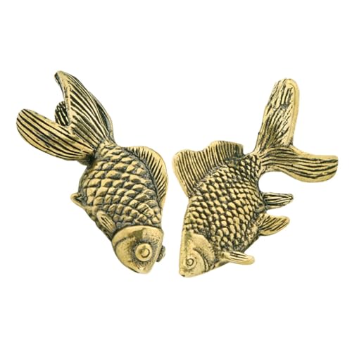 Alipis 2 Stück Antike Messing Goldfisch Figuren Feng Shui Deko Skulpturen für Home Office Tisch Kleine Harmonische Tierornamente Symbolisieren Dauerhaften Wohlstand und Ganzjährige Fülle Alipis 2 Stück Antike Messing Goldfisch Figuren Feng Shui Deko Skulpturen für Home Office Tisch Kleine Harmonische Tierornamente Symbolisieren Dauerhaften Wohlstand und Ganzjährige Fülle von Alipis