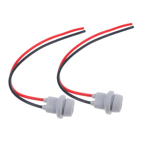 Alipis 2 Stück Auto Lampenfassung Sockel Vielseitig Kompatibel für Pkw Motorrad Multifunktional für Blinker Brems Seitenlicht Langlebig Einfache Montage Klare Helle Zufällige Farbe von Alipis