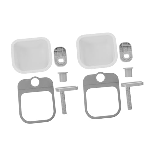 Alipis 2 Stück Drehbarer Tisch-mülleimer Weiß- Kompakte Desktop-organizer Box Tragbarer Tischabfalleimer Platzsparend Vielseitig Nutzbar für Bad Schlafzimmer Wohnzimmer von Alipis