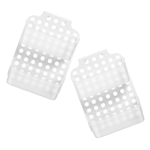 Alipis 2 Stück Duschablage Bohren Doppellagiges Wasserdichtes Kunststoff Regal Selbstklebend für Badezimmer Zubehör Einfache Reinigung Wandmontierbar Modernes Design Platzsparend von Alipis
