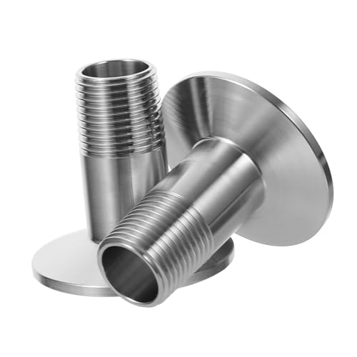 Alipis 2 Stück Edelstahl Klemmverschluss Fitting Rostfreie Sanitär Rohrverschraubung mit Außengewinde Korrosionsbeständig für Anschluss und Schlauchadapter Lebensmittelecht Alipis 2 Stück Edelstahl Klemmverschluss Fitting Rostfreie Sanitär Rohrverschraubung mit Außengewinde Korrosionsbeständig für Anschluss und Schlauchadapter Lebensmittelecht von Alipis
