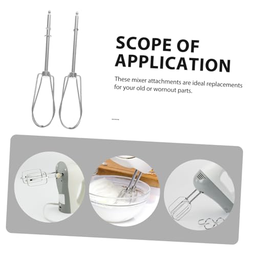 Alipis 2 Stück Edelstahl Mixer Aufsätze Teilig Handmixer Zubehör Rührbesen und Teigkneter Ersatzteile für Backen und Kochen Küchenhelfer Zubehör Wiederverwendbar Alipis 2 Stück Edelstahl Mixer Aufsätze Teilig Handmixer Zubehör Rührbesen und Teigkneter Ersatzteile für Backen und Kochen Küchenhelfer Zubehör Wiederverwendbar von Alipis