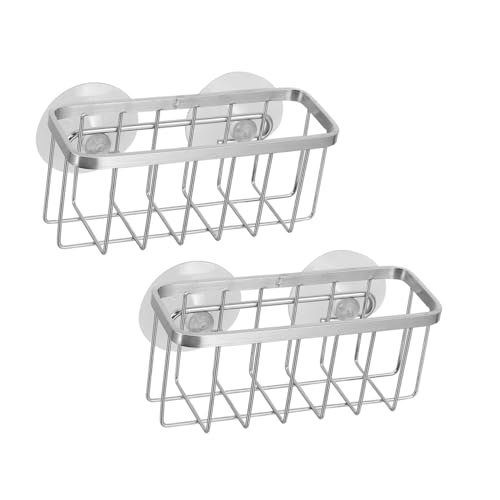 Alipis 2 Stück Edelstahl Schwammhalter mit Saugnäpfen Rostfrei Werkzeuglose Montage Vielseitiger Spülbecken Organizer für Schwämme Bürsten Geschirrtücher Modernes Design für Küchenspüle Alipis 2 Stück Edelstahl Schwammhalter mit Saugnäpfen Rostfrei Werkzeuglose Montage Vielseitiger Spülbecken Organizer für Schwämme Bürsten Geschirrtücher Modernes Design für Küchenspüle von Alipis