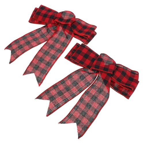 Alipis 2 Stück Große Weihnachtsdeko Schleifen aus Rot Schwarzem Buffalo Karomuster Leinwandstoff Dekorative Schleifen für Weihnachtskranz Fenster Türen Festliche Xmas Party Dekoration Alipis 2 Stück Große Weihnachtsdeko Schleifen aus Rot Schwarzem Buffalo Karomuster Leinwandstoff Dekorative Schleifen für Weihnachtskranz Fenster Türen Festliche Xmas Party Dekoration von Alipis