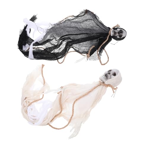 Alipis 2 Stück Halloween Hängende Deko Skelett Schädel aus Robustem Jute Realistische Halloween Gartendekoration für Spukhaus und Rasen Wiederverwendbar Gruselige Atmosphäre Alipis 2 Stück Halloween Hängende Deko Skelett Schädel aus Robustem Jute Realistische Halloween Gartendekoration für Spukhaus und Rasen Wiederverwendbar Gruselige Atmosphäre von Alipis