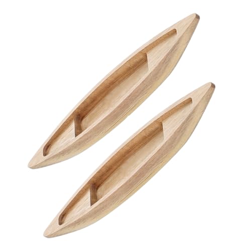 Alipis 2 Stück Holzboot Modell Handgefertigt Schwimmend Kleine Dekoration für Aquarium Teich Miniatur Ozeanlandschaft Fischteichfreundlich Nautisches Segelboot Ornament von Alipis