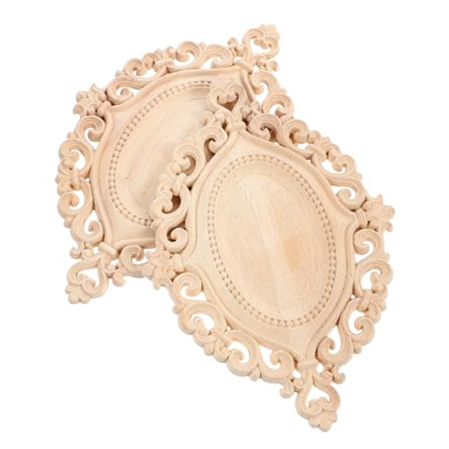 Alipis 2 Stück Holzornamente Möbel Oval Holz Geschnitzte Applikationen Unlackierte Möbelverzierungen für Schrank Türen Fenster Vielseitige Dekorationen zum Bemalen und Individualisieren Alipis 2 Stück Holzornamente Möbel Oval Holz Geschnitzte Applikationen Unlackierte Möbelverzierungen für Schrank Türen Fenster Vielseitige Dekorationen zum Bemalen und Individualisieren von Alipis