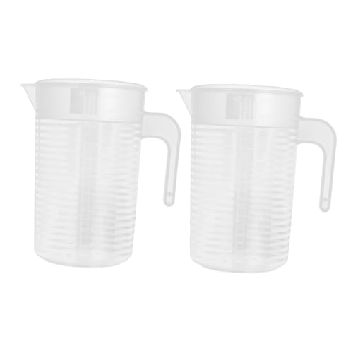 Alipis 2 Stück Klarer Kühlschrank Wasserbehälter mit Deckel Großer Iced Tea Saftkrug für Zuhause Partys und von Alipis