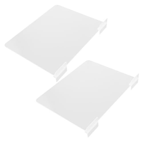 Alipis 2stücke Schrankteiler Aus Kunststoff Durchsichtig Und Verstellbar Für Schrank-Regal-Organisation Für Kleidung Handtaschen Und Bücher in Küche Schlafzimmer Und Büro von Alipis