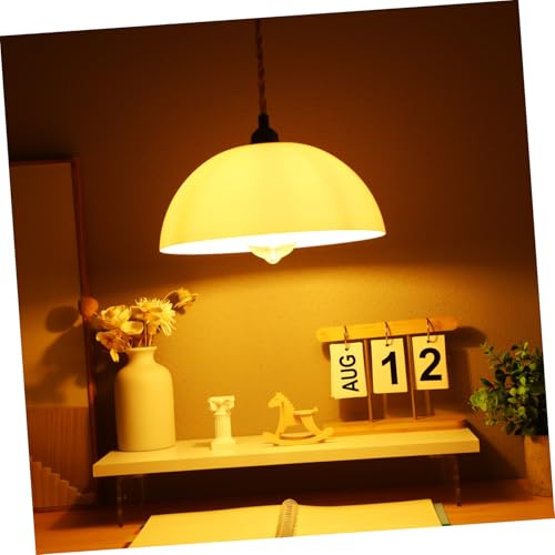 Alipis 2 Stück Kunststoff Lampenschirm Deckenleuchte Ømm Widerstandsfähig Leichter Lampenschirmabdeckung Vielseitig für Wohnzimmer Küche Flur Büro Restaurant von Alipis