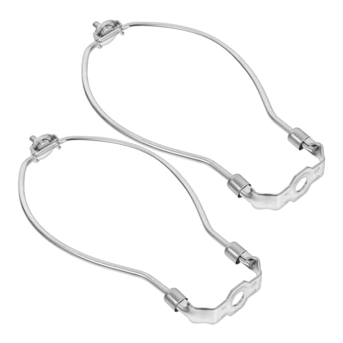 Alipis 2 Stück Lampenschirm Halterung Lampenharfe und Endstück aus Verchromtem Metall für Tisch und Stehlampen Stilvolle Hornrahmenhalterung Geeignet für Leichte Lampenschirme Alipis 2 Stück Lampenschirm Halterung Lampenharfe und Endstück aus Verchromtem Metall für Tisch und Stehlampen Stilvolle Hornrahmenhalterung Geeignet für Leichte Lampenschirme von Alipis