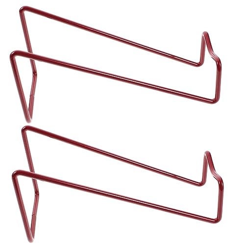 Alipis 2 Stück Metall Weinflaschenhalter für Arbeitsplatte Robustes Verschleißfestes Weinregal in Elegantem Rot Praktischer Flaschenständer für Stilvolle Wohnraumdekoration von Alipis