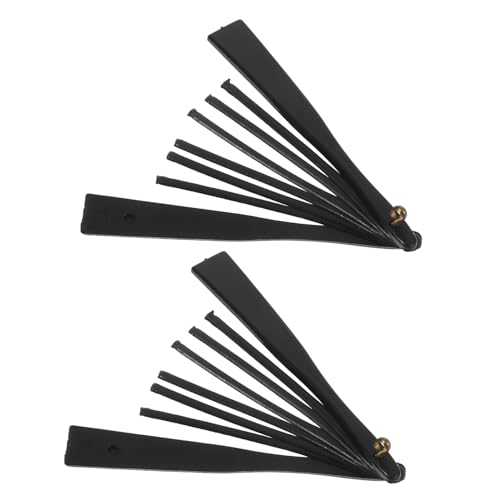 Alipis 2 Stück Mini Handfächer Faltbare DIY Fächerrahmen Leicht und Tragbar für Tanzaufführungen Hochzeiten DIY Projekte und Innendekoration von Alipis