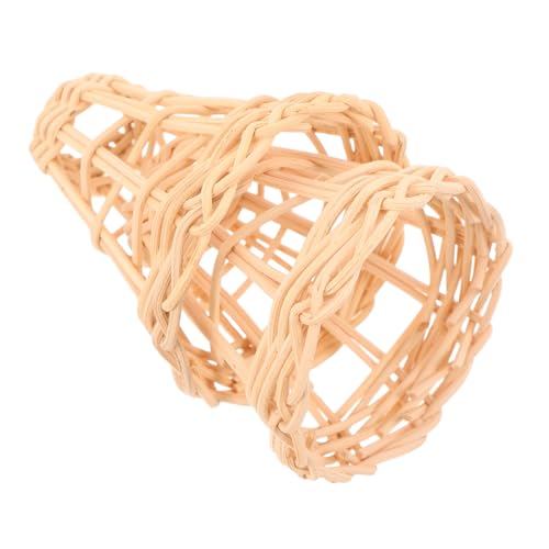 Alipis 2 Stück Mini Rattan Lampenschirme Handgewebte Kleine Trommellampenschirme aus Natürlichem Rattan Vielseitige Lichtabdeckungen für Pendelleuchten und Tischlampen Dekorative von Alipis