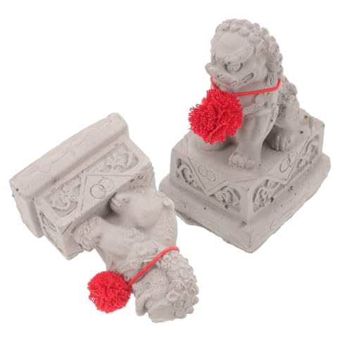 Alipis 2 Stück Miniatur Chinesische Löwenstatue Stoffblume Dekoratives Feng Shui Löwenornament für Haus und Büro Traditionelles Chinesisches Löwentier Kreatives Geschenk zur Einweihung Alipis 2 Stück Miniatur Chinesische Löwenstatue Stoffblume Dekoratives Feng Shui Löwenornament für Haus und Büro Traditionelles Chinesisches Löwentier Kreatives Geschenk zur Einweihung von Alipis