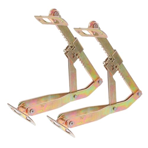 Alipis 2 Stück Multilevel Verstellbares Bettgestell scharnier Hochfester Klappmechanismus für Massage Sofatisch Verstellbarer Tischlift Möbelhalterung für Armlehnen und Kopfstützen von Alipis