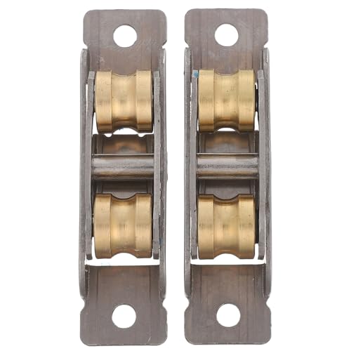 Alipis 2 Stück Push-Pull-Fensterrad: Schiebe-Doppelrollenrolle, flache Möbelbeschläge aus Edelstahl für Kleiderschränke, Schränke, Bücherregale, Türschienengleiten Alipis 2 Stück Push-Pull-Fensterrad: Schiebe-Doppelrollenrolle, flache Möbelbeschläge aus Edelstahl für Kleiderschränke, Schränke, Bücherregale, Türschienengleiten von Alipis