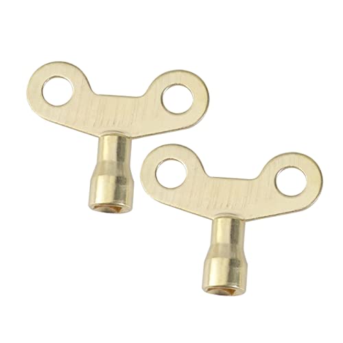 Alipis 2 Stück Radiator Key Metall Heizkörper Entlüftungsschlüssel Wasserhahnschlüssel Robust für Sanitär und Heizung Einfache Handhabung und Montage von Alipis
