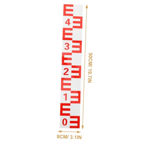 Alipis 2 Stück Reflektierender Wasserstandsanzeiger aus Aluminium Selbstklebendes Präzise Messung Installieren für Gartenteiche und Behälter Alipis 2 Stück Reflektierender Wasserstandsanzeiger aus Aluminium Selbstklebendes Präzise Messung Installieren für Gartenteiche und Behälter von Alipis