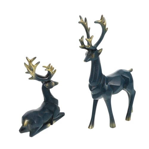 Alipis 2 Stück Rentierfigur Harz Deko Skulptur für Wohnzimmer Schlafzimmer Weinregal Einzigartiges zur Einweihung Stilvolle Raumdekoration Alipis 2 Stück Rentierfigur Harz Deko Skulptur für Wohnzimmer Schlafzimmer Weinregal Einzigartiges zur Einweihung Stilvolle Raumdekoration von Alipis