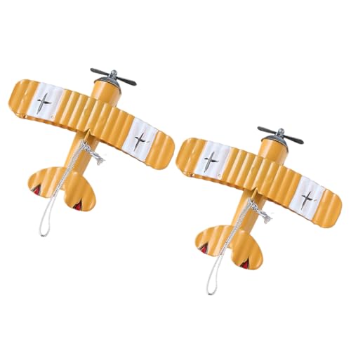 Alipis 2 Stück Retro Metall Flugzeug Modell Kleine Airplane Deko Kreative Miniatur für Schreibtisch Wohnzimmer Büro Vintage Eisen Kunst Alipis 2 Stück Retro Metall Flugzeug Modell Kleine Airplane Deko Kreative Miniatur für Schreibtisch Wohnzimmer Büro Vintage Eisen Kunst von Alipis