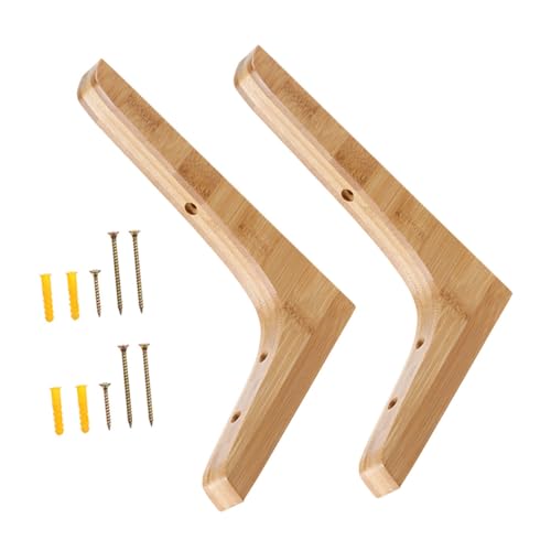 Alipis 2 Stück Robuster Holz Regalhalter Dreieckige Wandhalterung Tragfähiger Holz Regalträger für Wandmontage Polierte Oberfläche für Pflanzen und Bücherregale Alipis 2 Stück Robuster Holz Regalhalter Dreieckige Wandhalterung Tragfähiger Holz Regalträger für Wandmontage Polierte Oberfläche für Pflanzen und Bücherregale von Alipis