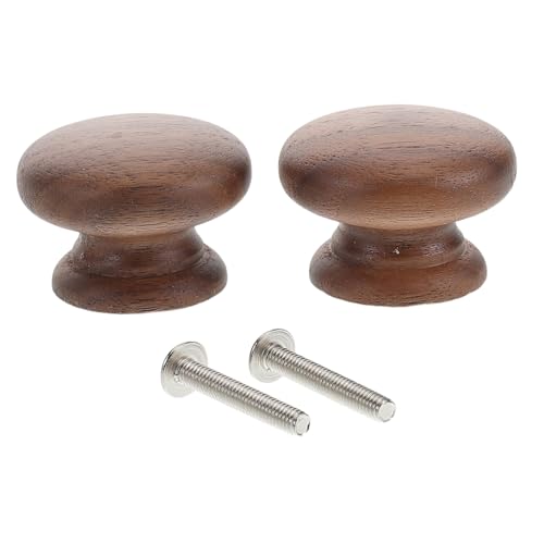 Alipis 2 Stück Runde Holzschrankknöpfe aus Natürlichem Holz Kleine Möbelgriffe für Kommode und Schrank Einfache Montage Glatte Oberfläche für Angenehmen Griff Elegantes Design für von Alipis