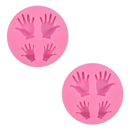 Alipis 2 Stück Silikon Palmform Backform für Kuchen und Fondant Flexibel Leicht zu Entformen Bpa Frei Wiederverwendbar für DIY Kuchen Kekse und Bastelarbeiten von Alipis