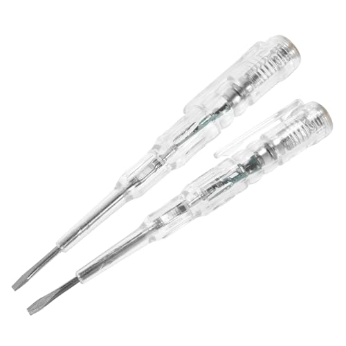 Alipis 2 Stück Spannungsprüfer Schraubendreher Pen mit Transparenter Anzeige Multifunktionaler Elektrischer Spannungstester und Schraubenzieher für Heimwerker Auto Motorrad Boot Alipis 2 Stück Spannungsprüfer Schraubendreher Pen mit Transparenter Anzeige Multifunktionaler Elektrischer Spannungstester und Schraubenzieher für Heimwerker Auto Motorrad Boot von Alipis