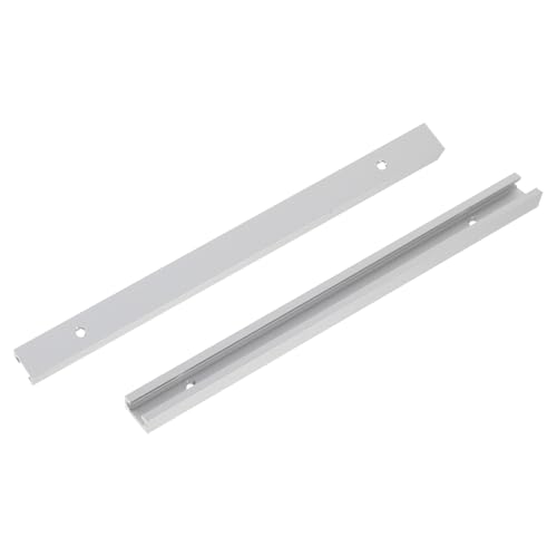 Alipis 2 Stück Teiliges Aluminium T schienen Holzbearbeitung nut Führungsschiene mit Montagebohrungen Vielseitig Einsetzbar für Tischsägen Werkbänke und DIY Projekte von Alipis
