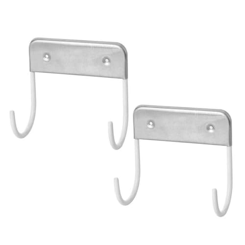 Alipis 2 Stück Teiliges Edelstahl Wandhalterung für Bügelbrett und Bügeleisen Multifunktionale Haken mit Hoher Tragkraft Platzsparend für Schlafzimmer Büro Waschküche Einfache von Alipis
