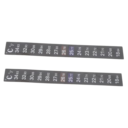 Alipis 2 Stück Teiliges Fermentations Thermometer Aufkleber Selbstklebende Digitale Temperaturstreifen für Präzise Messung Beim Bier Weinbrauen Einfach Anzubringen für Fermentation und von Alipis