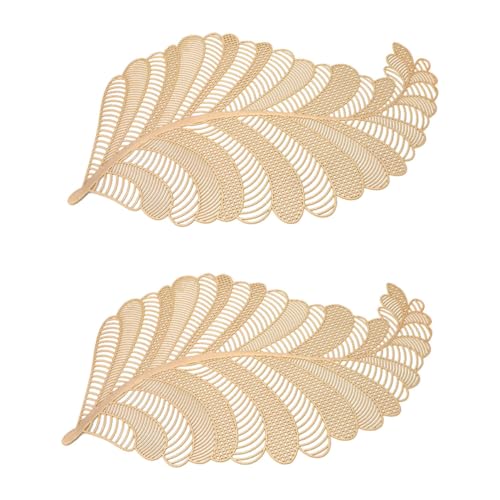 Alipis 2 Stück Teiliges PVC Platzdeckchen mit Europäischem Fendeng Muster Hitzebeständig und Abwaschbar Dekoratives Ausgehöhltes Tischset für Haushalt und Party rutschfeste Alipis 2 Stück Teiliges PVC Platzdeckchen mit Europäischem Fendeng Muster Hitzebeständig und Abwaschbar Dekoratives Ausgehöhltes Tischset für Haushalt und Party rutschfeste von Alipis