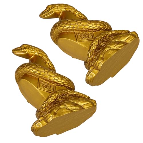 Alipis 2 Stück Teiliges Schlangen aus Resin Chinesisches Schlangenmodell Verarbeitung Stabiles Design Eleganter Tischschmuck für Zuhause und Büro Kleine Desktop Deko von Alipis