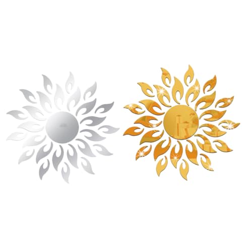 Alipis 2 Stück Teiliges Sonnenblumen Spiegel Selbstklebend Mirror Wall Sticker Modernes Wanddekor für Wohnzimmer Schlafzimmer Tür Fenster Einfache Anbringung Langlebig und Vielseitig Alipis 2 Stück Teiliges Sonnenblumen Spiegel Selbstklebend Mirror Wall Sticker Modernes Wanddekor für Wohnzimmer Schlafzimmer Tür Fenster Einfache Anbringung Langlebig und Vielseitig von Alipis
