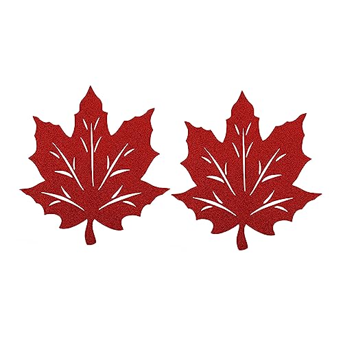 Alipis 2 Stück Thanksgiving Tischsets Ahornblatt Form Tischuntersetzer für Festliche Tischdekoration Hochwertige Langlebige Filzmatte Rot für Erntedankfeiern und Familienfeiern Alipis 2 Stück Thanksgiving Tischsets Ahornblatt Form Tischuntersetzer für Festliche Tischdekoration Hochwertige Langlebige Filzmatte Rot für Erntedankfeiern und Familienfeiern von Alipis